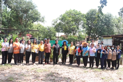 ต้อนรับและรับการตรวจและติดตามโครงการ 1 อปท.1 สวนสมุนไพรเฉลิมพระเกียรติ พระบาทสมเด็จพระเจ้าอยู่หัวเนื่องในโอกาวันเฉลิมพระชนมพรรษา 28 กรกฎาคม 2566